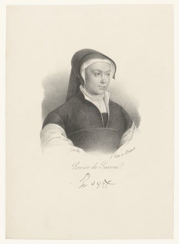 Portret van Louise van Savoye by anonymous; veuve Delpech (Naudet)