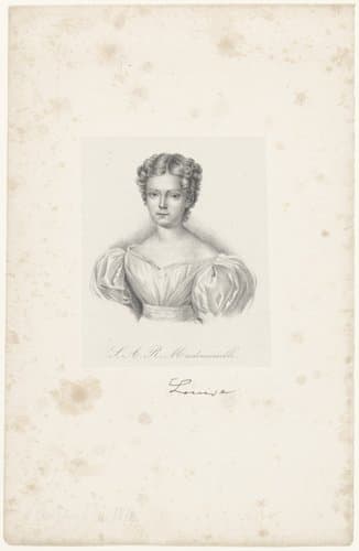 Portret van Louise Maria van Frankrijk by anonymous; anonymous