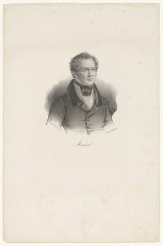 Portret van Jacques-Antoine Manuel by anonymous; veuve Delpech (Naudet)