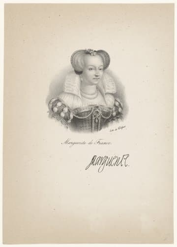 Portret van Margaretha van Valois by anonymous; veuve Delpech (Naudet)