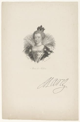 Portret van Maria de' Medici by anonymous; veuve Delpech (Naudet)