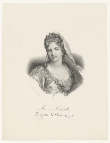 Portret van Maria Adelheid van Savoye by anonymous; veuve Delpech (Naudet)