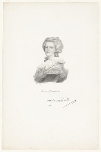Portret van Marie Antoinette van Oostenrijk by anonymous; veuve Delpech (Naudet)