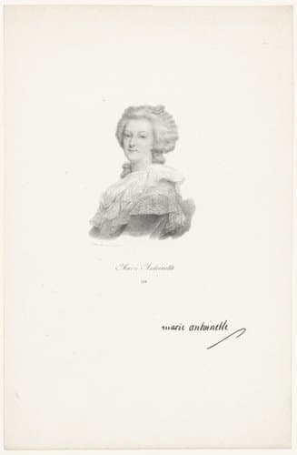 Portret van Marie Antoinette van Oostenrijk by anonymous; veuve Delpech (Naudet)