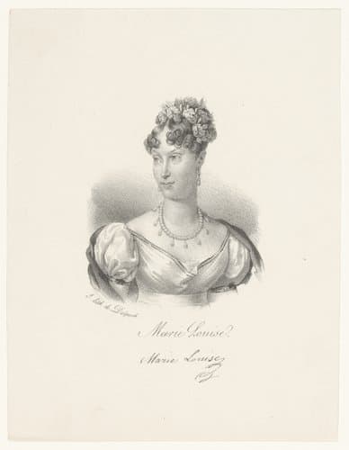 Portret van Marie Louise van Oostenrijk by anonymous; veuve Delpech (Naudet)