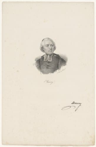 Portret van Jean-Sifrein Maury by anonymous; veuve Delpech (Naudet)