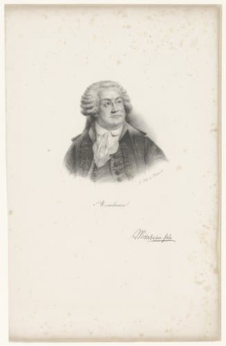 Portret van Honoré-Gabriel de Riqueti, graaf van Mirabeau by anonymous; veuve Delpech (Naudet)