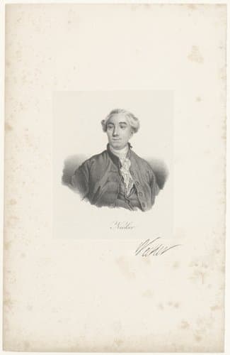 Portret van Jacques Necker by anonymous; veuve Delpech (Naudet)