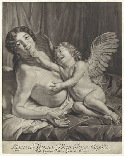 Venus en Amor by Jan Verkolje (I)