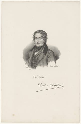 Portret van Charles Nodier by anonymous; veuve Delpech (Naudet)