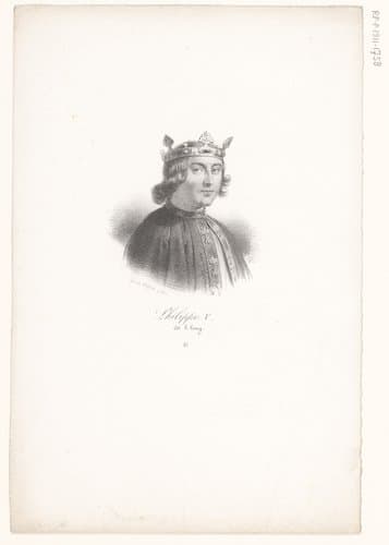 Portret van Filips V van Frankrijk by anonymous; veuve Delpech (Naudet)