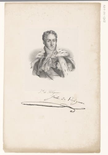 Portret van Jules de Polignac by anonymous; veuve Delpech (Naudet)