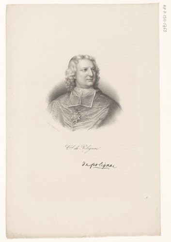 Portret van Melchior de Polignac by anonymous; veuve Delpech (Naudet)