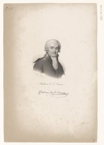 Portret van Jean-Paul Rabaut Saint-Étienne by anonymous; veuve Delpech (Naudet)