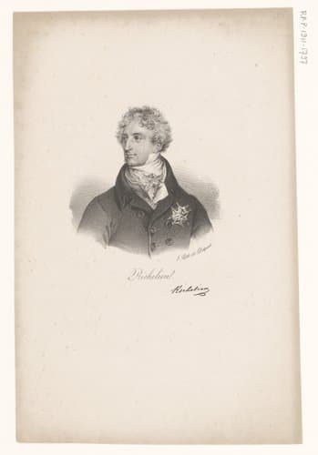 Portret van Armand-Emmanuel du Plessis de Richelieu by anonymous; veuve Delpech (Naudet)
