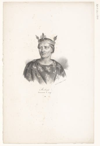 Portret van Robert van Anjou by anonymous; veuve Delpech (Naudet)