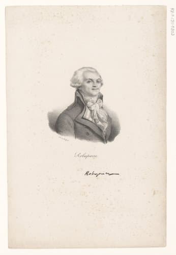 Portret van Maximilien de Robespierre by anonymous; veuve Delpech (Naudet)