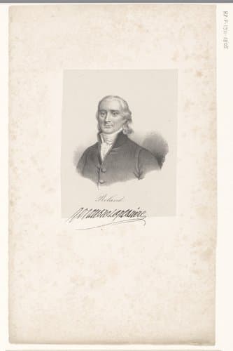 Portret van Jean-Marie Roland de la Platière by anonymous; veuve Delpech (Naudet)