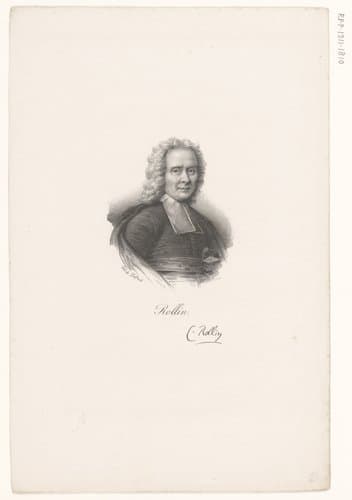 Portret van Charles Rollin by anonymous; veuve Delpech (Naudet)