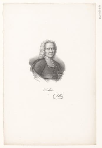 Portret van Charles Rollin by anonymous; veuve Delpech (Naudet)