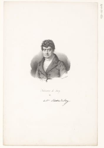 Silvestre de Sacy by anonymous; veuve Delpech (Naudet)