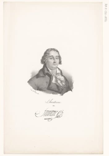 Portret van Antoine Joseph Santerre by anonymous; veuve Delpech (Naudet)
