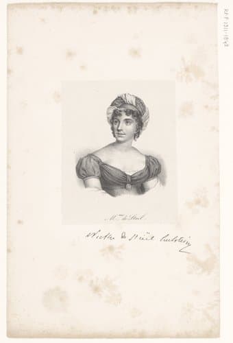 M.me de Staël by anonymous; veuve Delpech (Naudet)