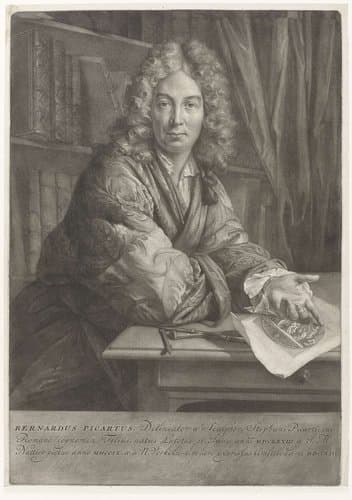 Portret van Bernard Picart by Nicolaas Verkolje