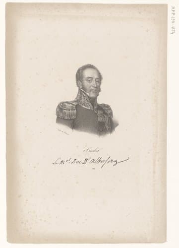 Portret van Louis-Gabriel Suchet by anonymous; veuve Delpech (Naudet)