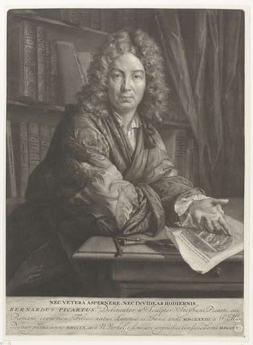 Portret van Bernard Picart by Nicolaas Verkolje