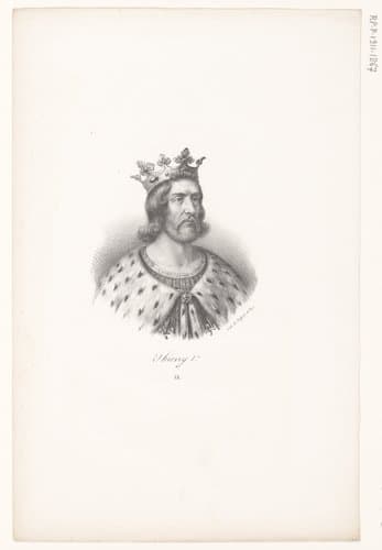 Portret van Theuderik I by anonymous; veuve Delpech (Naudet)