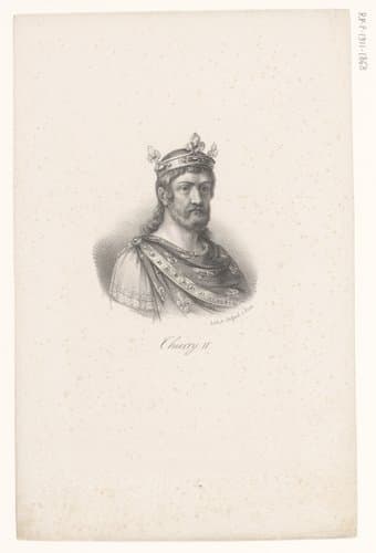 Portret van Theuderik II by anonymous; veuve Delpech (Naudet)
