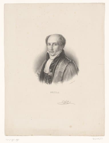 Portret van Mathieu Orfila by anonymous; Zéphirin Félix Jean Marius Belliard; veuve Delpech (Naudet)