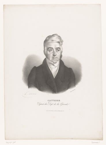 Portret van Jean-Élie Gautier by L. Desmarais
