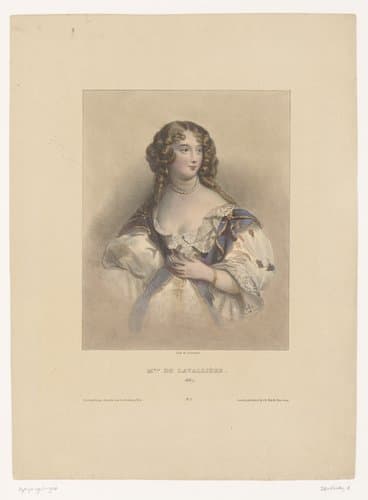 M.elle de Lavallière, 1667 by Achille Devéria