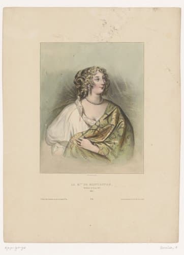 Portret van Madame de Montespan by Achille Devéria