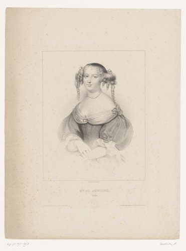 Portret van Madame de Sévigné by Achille Devéria