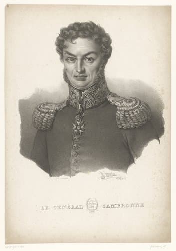 Portret van Pierre Cambronne by Henri Grévedon