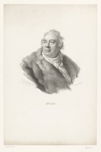 Portret van Jean-François Ducis by Henri Grévedon