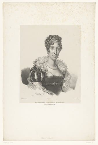 Portret van Maria Amalia van Bourbon-Sicilië by Henri Grévedon