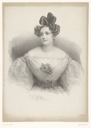 Portret van Madame Nolté by Henri Grévedon