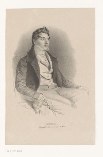 Portret van Étienne Arnal by Marie Alexandre Alophe