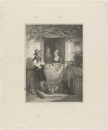 Melkverkoper by Jan Baptist Tetar van Elven