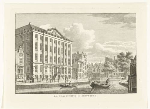 Gezicht op het Maagdenhuis te Amsterdam by Carel Frederik Bendorp (I)