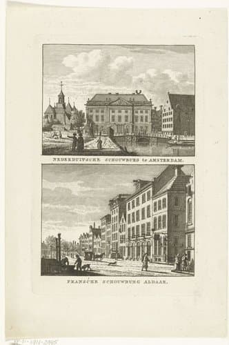 Nederduitsche Schouwburg te Amsterdam by Carel Frederik Bendorp (I)