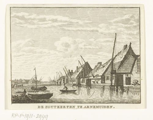 Zoutketen te Arnemuiden by Carel Frederik Bendorp (I)