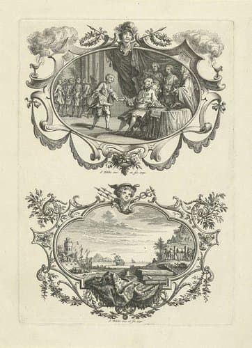 Hertog van Brunswijk als besturend voogd by Simon Fokke