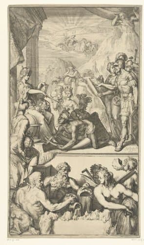 Titelprent voor 'Atlas nouveau, contenant toutes les parties du monde' van Guillaume Delisle by Romeyn de Hooghe