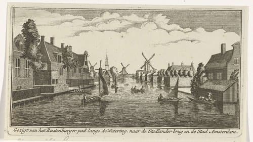 Gezicht vanaf het Rustenburgerpad by Gerardus Condet