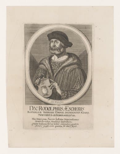 Portret van Rudolf Escher by Johannes Meyer (II)